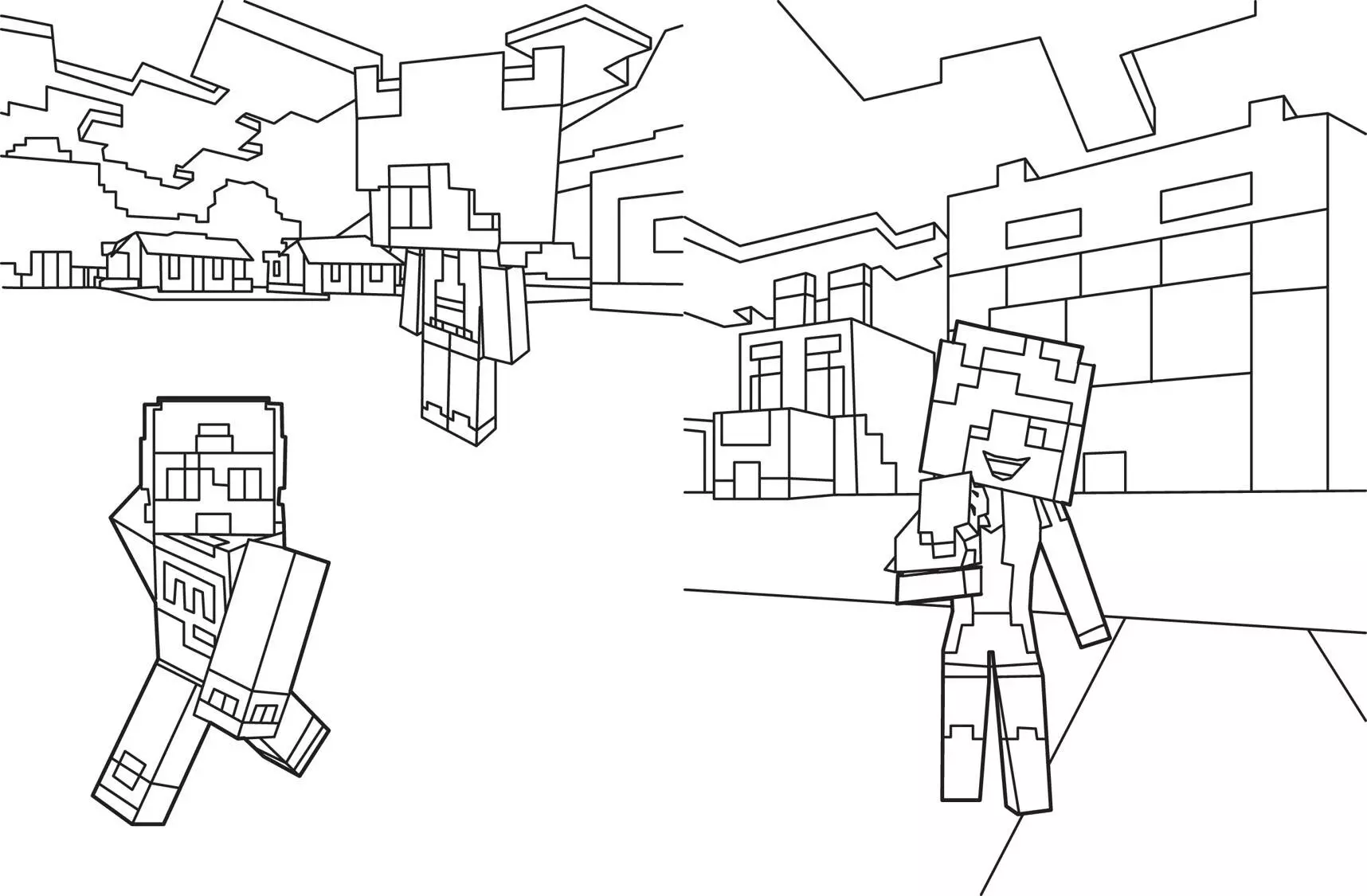 Evgenijs Bro un Minecraft. Vislabākā krāsojamā grāmata