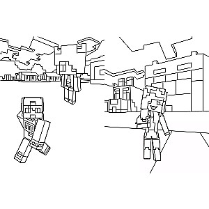 Evgenijs Bro un Minecraft. Vislabākā krāsojamā grāmata