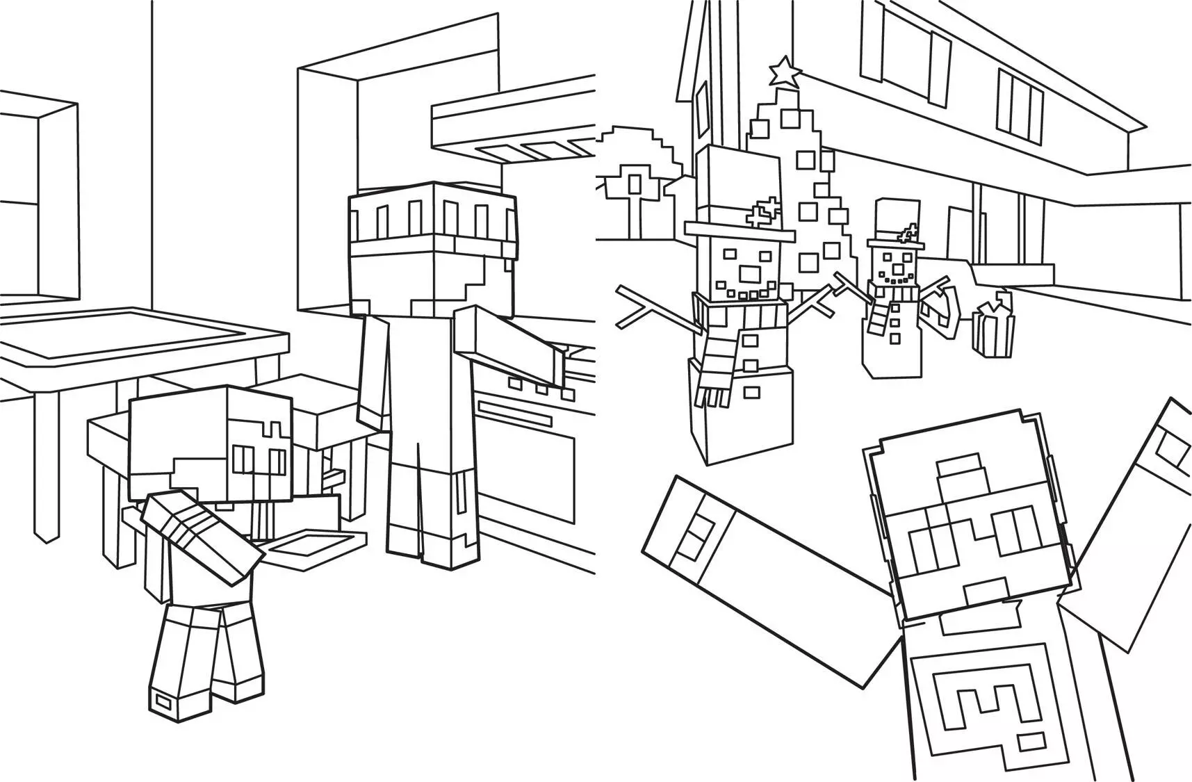 Evgenijs Bro un Minecraft. Vislabākā krāsojamā grāmata