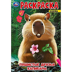 Pūkainie kapibaru draugi. Krāsojamā grāmata