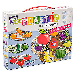 Plastmasa uz lipīgām virsmām Augļi un dārzeņi