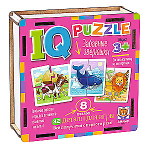 IQ Puzle koka Jautrie dzīvnieki