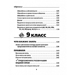 Visi krievu valodas noteikumi shēmās un tabulās. 5 - 9 klase