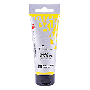 Akrila krāsa gaiši dzeltenā „Sonet” tūbiņā, 120 ml