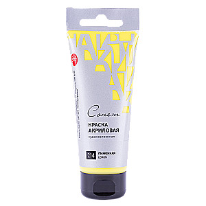 Akrila krāsa citrona «Sonet» tūbiņā, 120 ml