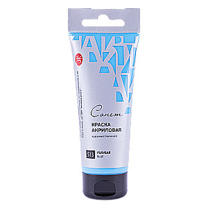 Akrila krāsa zila «Sonet» tūbiņā, 120 ml