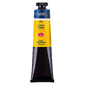 Akrila mākslas krāsa Ladoga 46 ml, Inku zelts