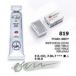 Akrila krāsa mākslinieciskā Baltās naktis 10 ml, Pērļu pelēka