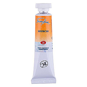 Akrila krāsa mākslinieciskā Baltās naktis 10 ml., Zeltaina