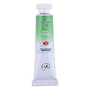 Akrila krāsa mākslinieciskā Baltās naktis 10 ml., Dzeltenzaļā