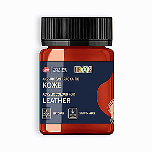 Akrila krāsa uz ādas Decola 50 ml., Sarkana
