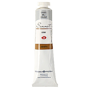 Mākslas eļļas krāsa Sonet 46 ml, pelēka