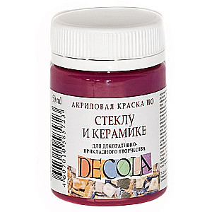 Akrila krāsa Decola stiklam un keramikai, 50 ml, gaiši rozā