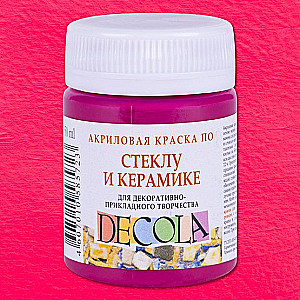 Akrila krāsa Decola stiklam un keramikai, 50 ml, gaiši rozā