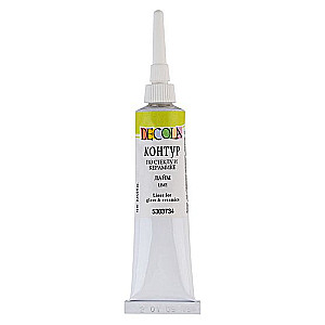 Akryla kontūra stiklam un keramikai Deсola, 18 ml, laima
