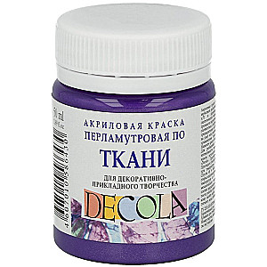 Akrila krāsa audumam dekoratīvai radošai darbībai Decola, 50 ml, perlamutra