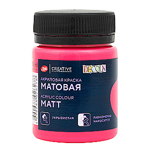 Akrila krāsa audumiem dekoratīvai radošai darbībai Decola, 50 ml, dzērveņu