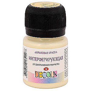 Akrila krāsa Decola, 20 ml, interferējoša zelta