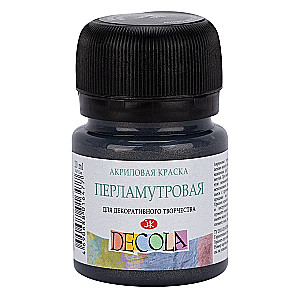 Akrila krāsa Decola, 20 ml, perlamutra melna
