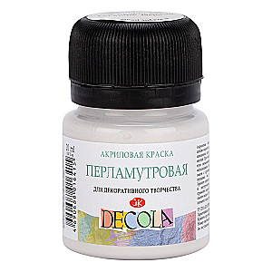 Akrila krāsa Decola, 20 ml, sudrabaini balta