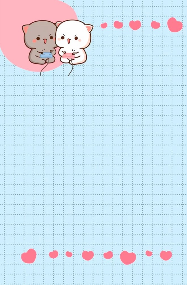 Kawaii Love piezīmju grāmatiņa. Piepildīta ar mīlestību. Zila ar trušiem