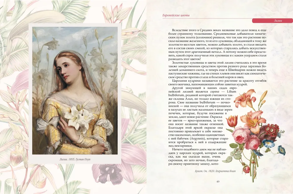Любимые цветы. Иллюстрированная история