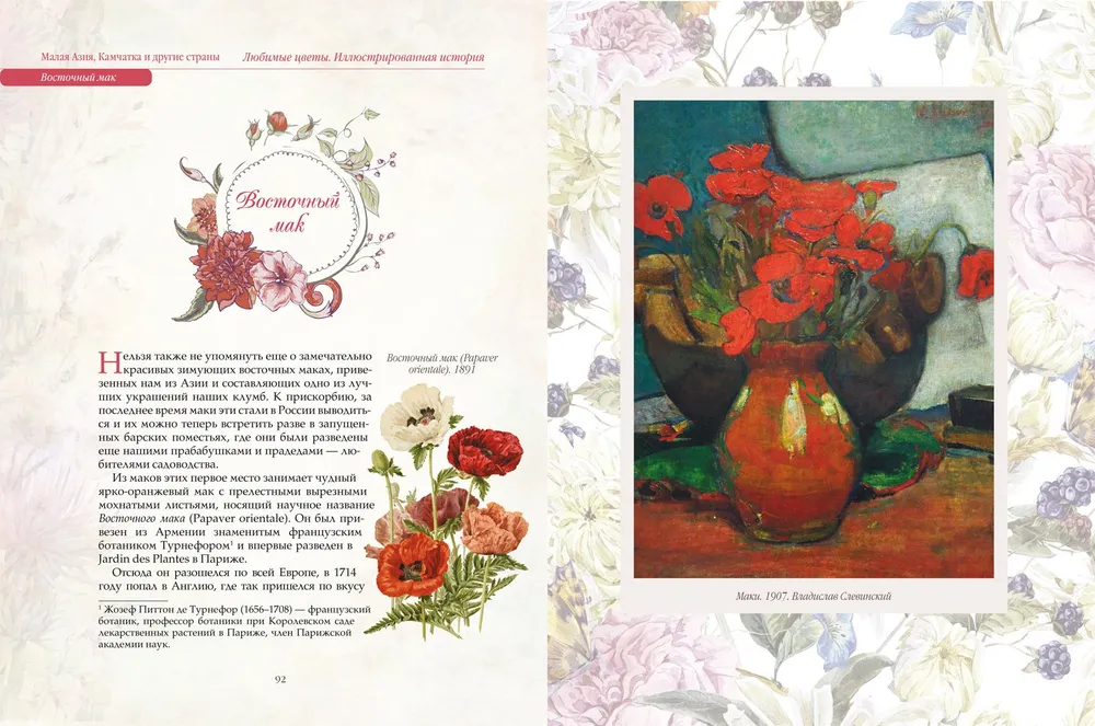 Любимые цветы. Иллюстрированная история