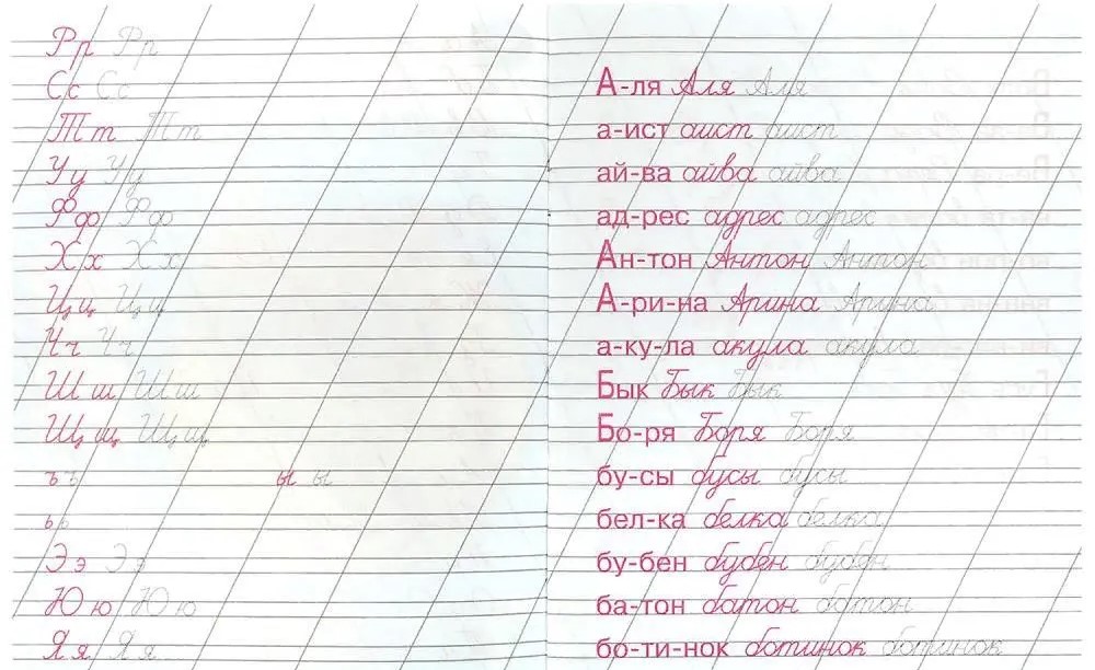 Kalligrafiskā rakstīšana. Rakstām vārdus
