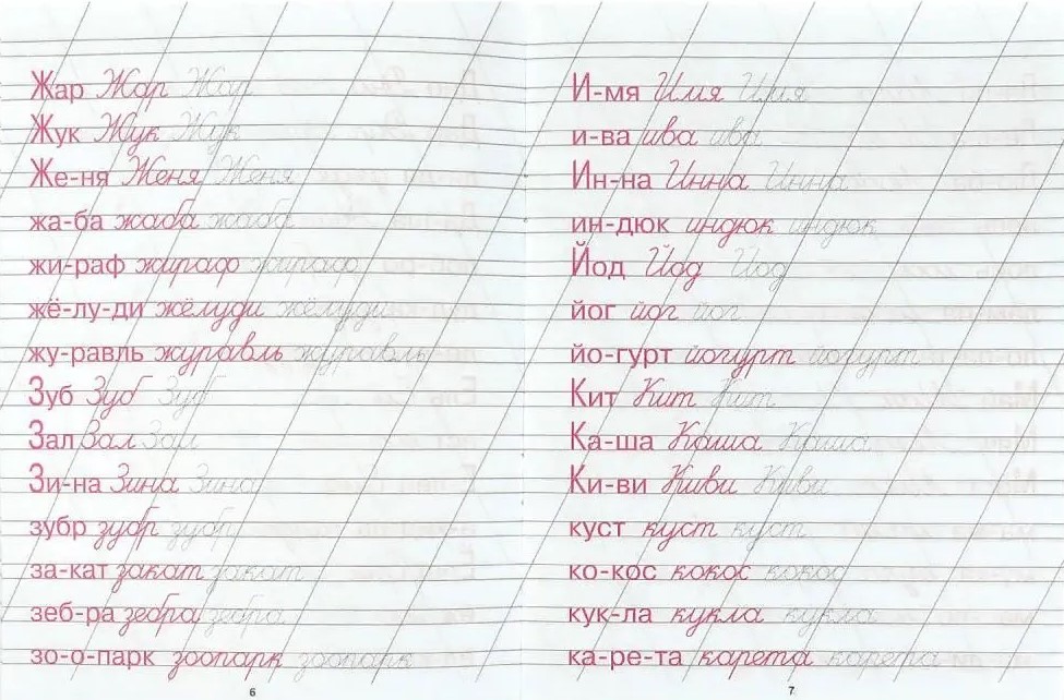 Kalligrafiskā rakstīšana. Rakstām vārdus