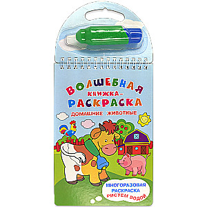 Волшебная книжка-раскраска Домашние животные