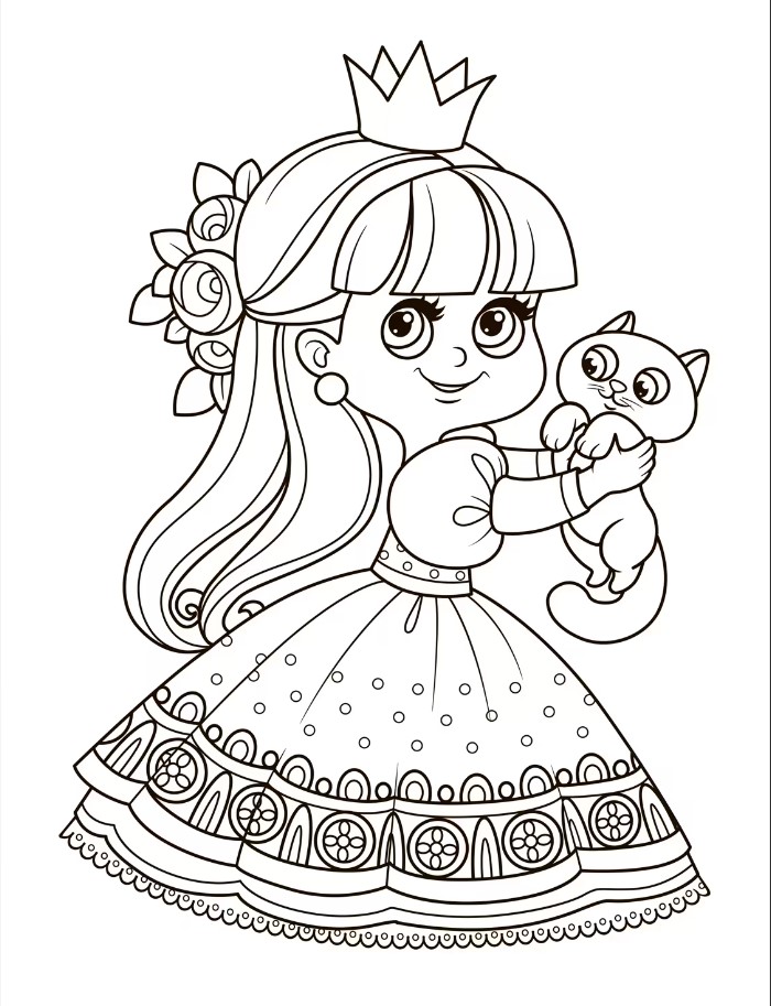 Krāsošana. Princeses