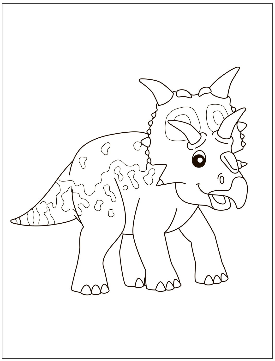 Krāsojamā grāmata mazajiem Dinosauri