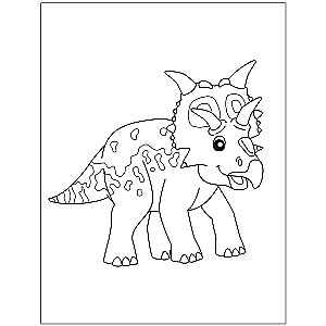 Krāsojamā grāmata mazajiem Dinosauri
