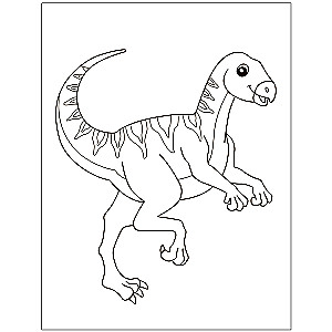 Krāsojamā grāmata mazajiem Dinosauri
