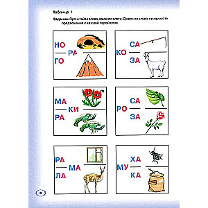Logopēdiskā alfabēta. Grāmata 2. No vārda uz teikumu. Ātrās lasīšanas apmācības sistēma