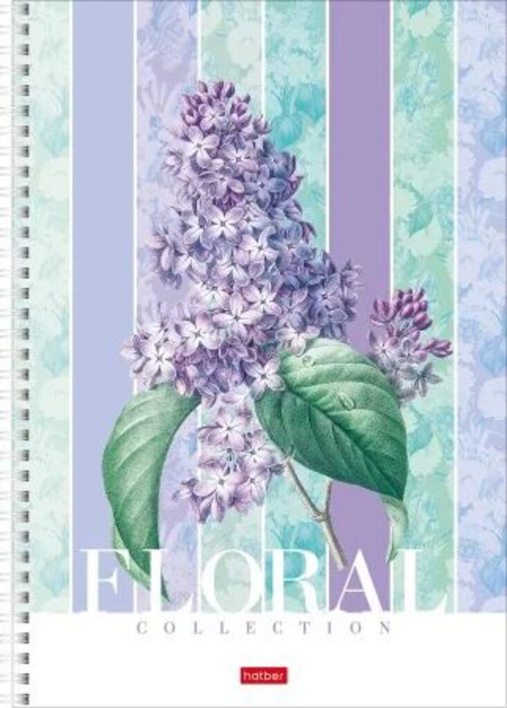 Notebook &quot;Floral collection&quot; 4 designs per block