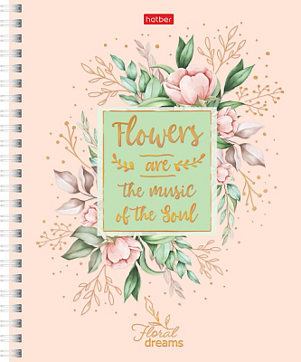 Zīmēšanas bloks Floral dreams 4 diz. blokā