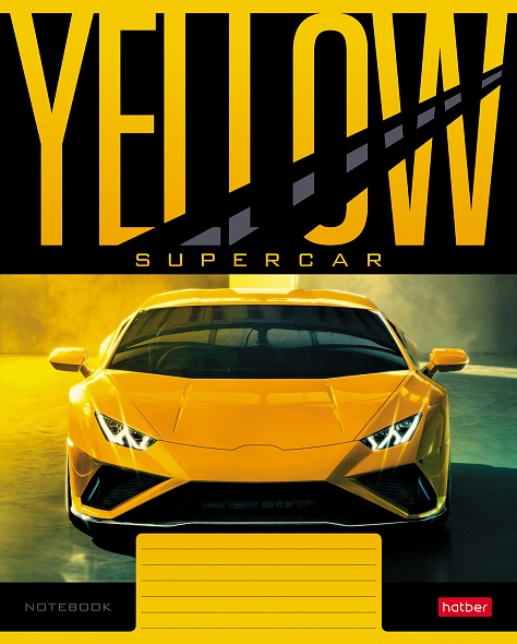 A5 piezīmju grāmatiņa YELLOWsupercar (līnijas)