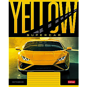A5 piezīmju grāmatiņa YELLOWsupercar (līnijas)