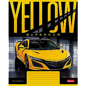 A5 piezīmju grāmatiņa YELLOWsupercar (līnijas)