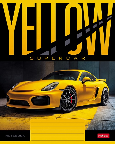 A5 piezīmju grāmatiņa YELLOWsupercar (līnijas)