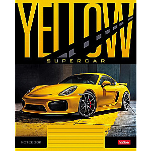 A5 piezīmju grāmatiņa YELLOWsupercar (līnijas)