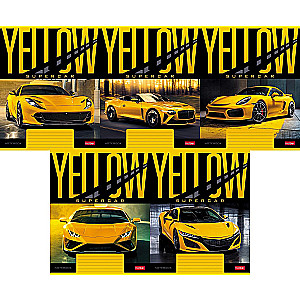 A5 piezīmju grāmatiņa YELLOWsupercar (līnijas)