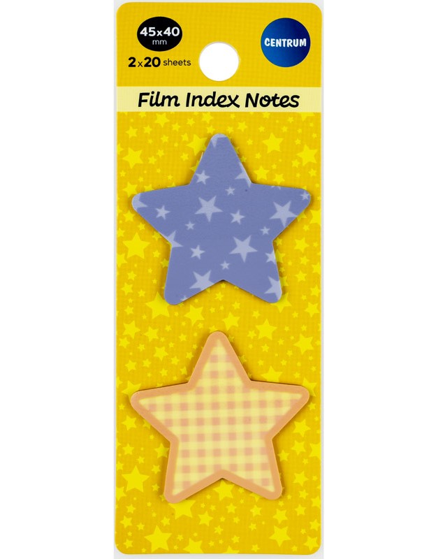 Set of plastic index stickers "Stars"