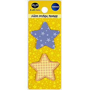 Plastmasas indeksu uzlīmju komplekts "Stars"