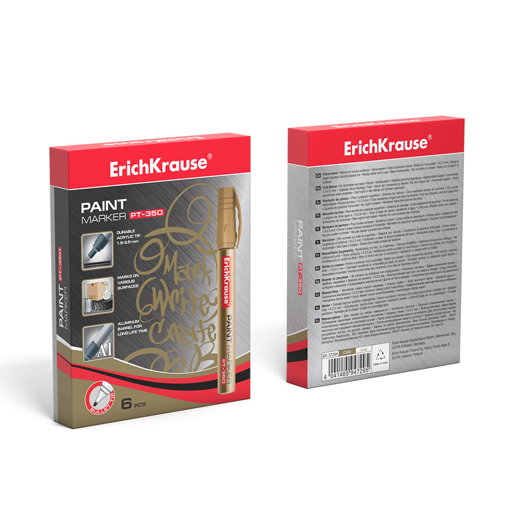 Marķieris-krāsa ErichKrause PT-350 (zelts)