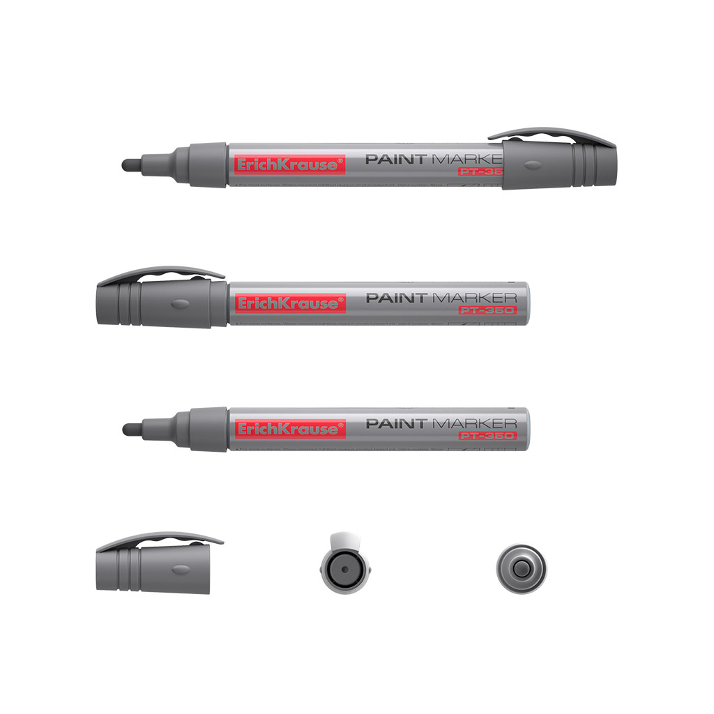 Marķieris-krāsa ErichKrause PT-350 (sudrabs)