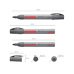 Marķieris-krāsa ErichKrause PT-350 (sudrabs)