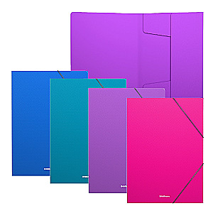 A4 mapīte ar gumijām ErichKrause Diagonal Vivid (krāsu maisījums)