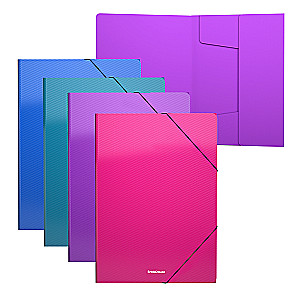 A4 mapīte ar gumijām ErichKrause Diagonal Vivid (krāsu maisījums)